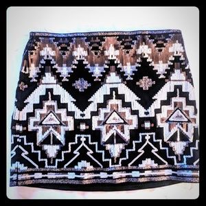 Express sequin skirt, XS, NWT